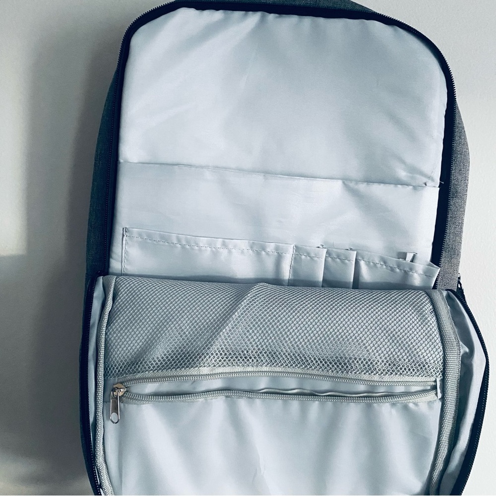 Klarna Kapston Unisex Heather Gray Laptop Bookbag Backpack - Picture 6 of 8